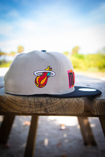 Miami Heat City Edition 9fifty Grey New Era Fits Snapback Hat