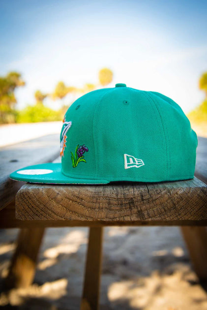 Miami Dolphins AFC White Teal 9FIFTY New Era Fits Snapback Hat by Devious Elements Apparel