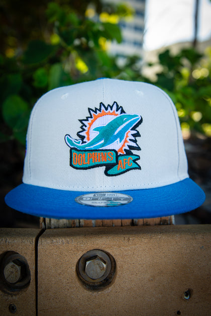 Miami Dolphins AFC Teal Black Tie Dye 9Fifty New Era Fits Snapback Hat