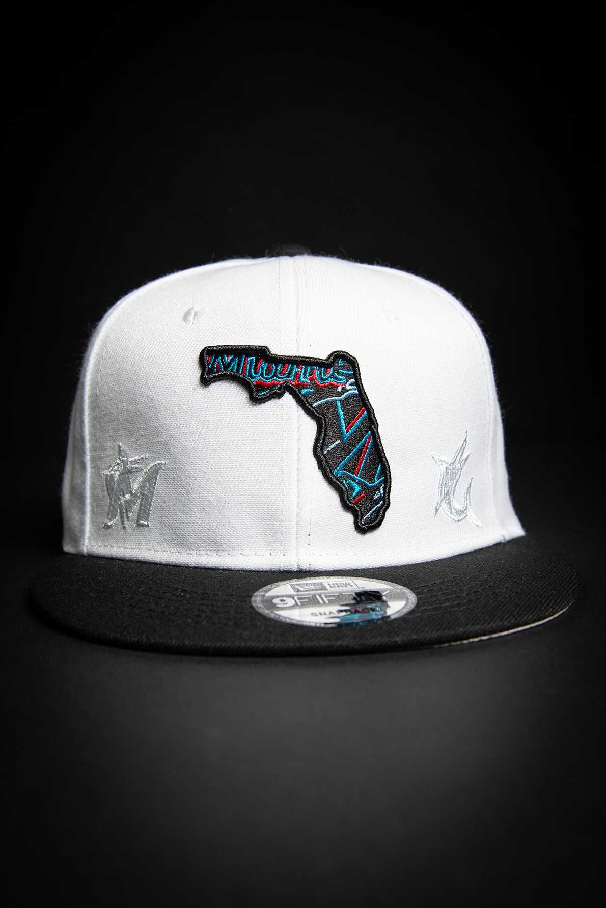 Miami Dolphins AFC Teal Black Tie Dye 9FIFTY New Era Fits Snapback Hat by Devious Elements Apparel