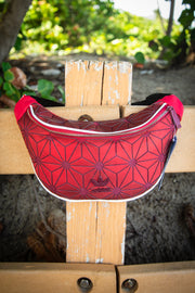 Adidas 3D Geometric Mesh Red Small Fanny Pack