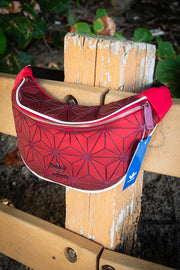 Adidas 3D Geometric Mesh Red Small Fanny Pack