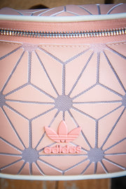 Adidas 3D Geometric Mesh Pink Small Fanny Pack