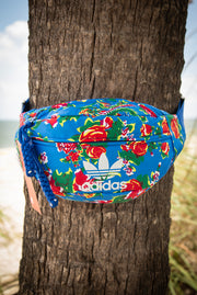 Adidas Floral Waist Bag Fanny Pack Blue Red Green