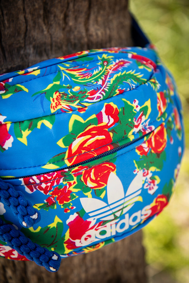 Adidas Floral Waist Bag Fanny Pack Blue Red Green