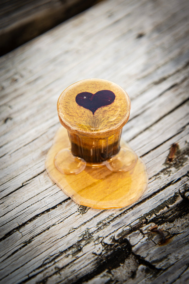 Cafecito Love Shot Mini Statue Rich Golden Espuma