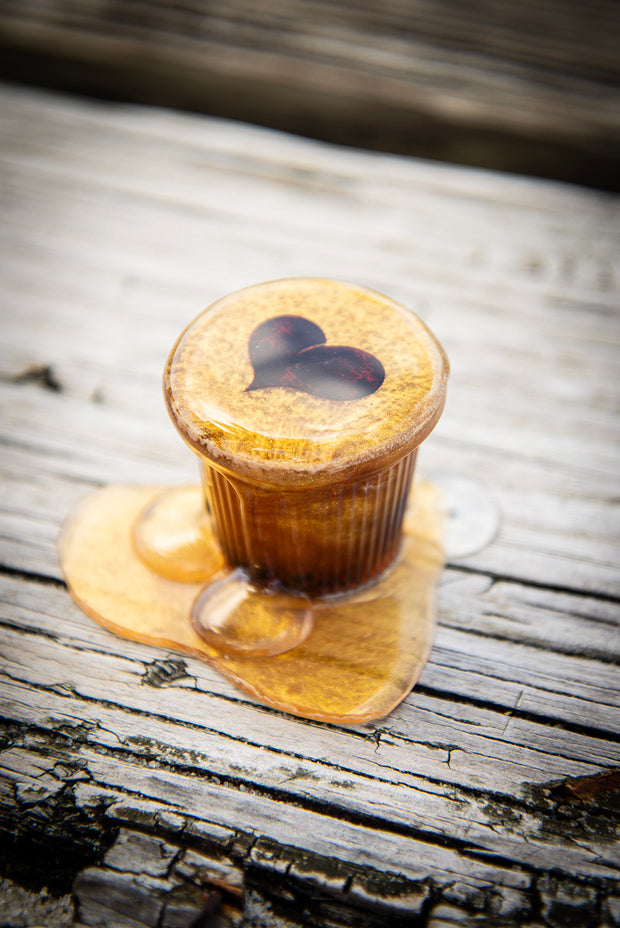 Cafecito Love Shot Mini Statue Rich Golden Espuma