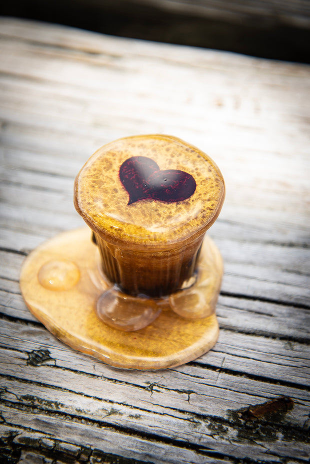 Cafecito Love Shot Mini Statue Rich Golden Espuma