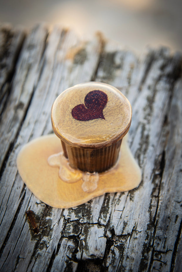 Cafecito Love Shot Mini Statue Rich Golden Espuma