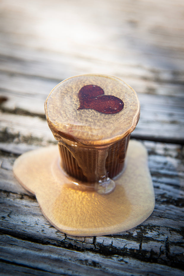 Cafecito Love Shot Mini Statue Rich Golden Espuma