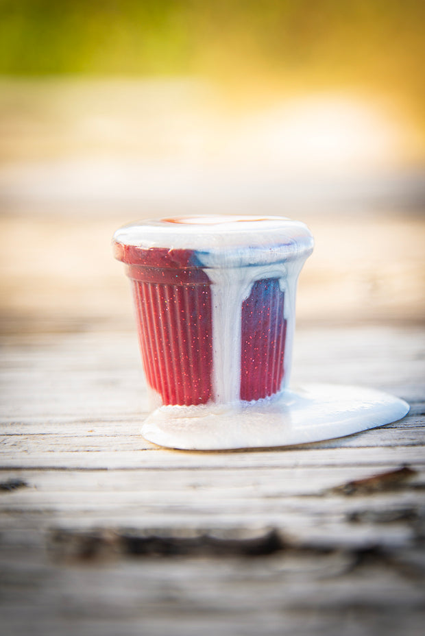 Cafecito Love Shot Mini Statue Red White & Blue Espuma