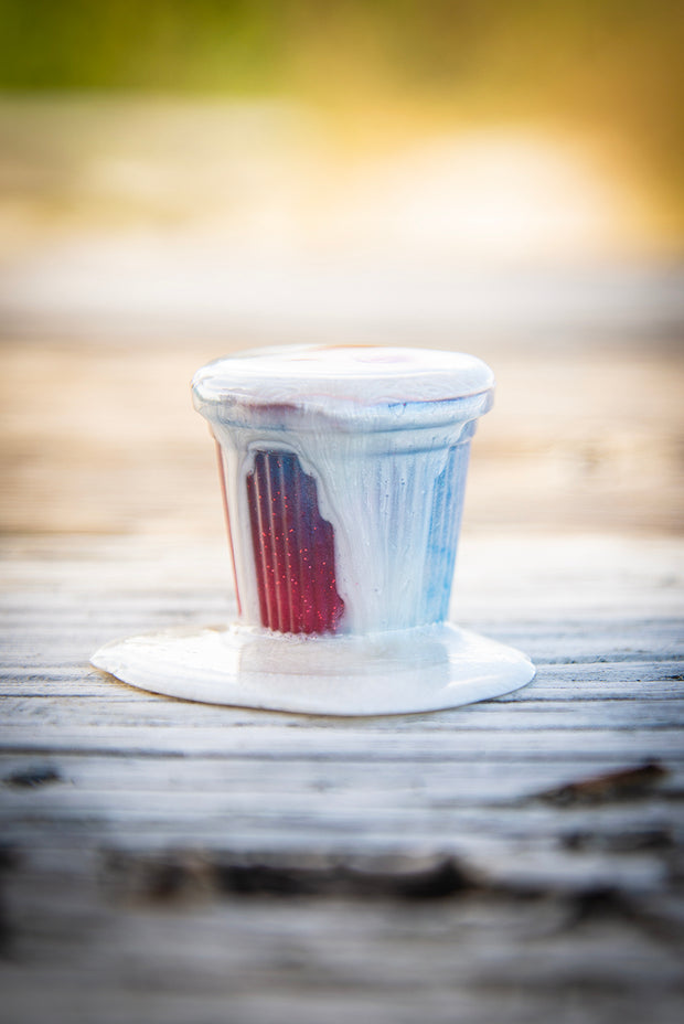 Cafecito Love Shot Mini Statue Red White & Blue Espuma