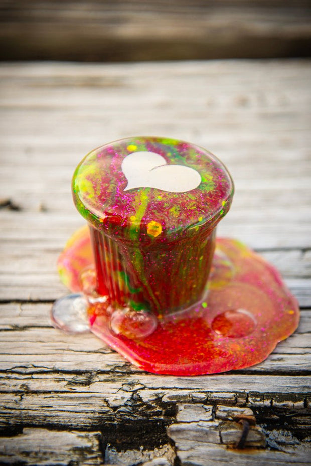 Cafecito Love Shot Mini Statue Tie Dye Rainbow Espuma B