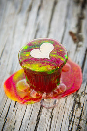 Cafecito Love Shot Mini Statue Tie Dye Rainbow Espuma B