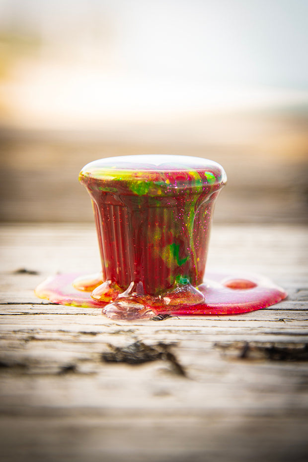 Cafecito Love Shot Mini Statue Tie Dye Rainbow Espuma B