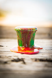 Cafecito Love Shot Mini Statue Tie Dye Rainbow Espuma B