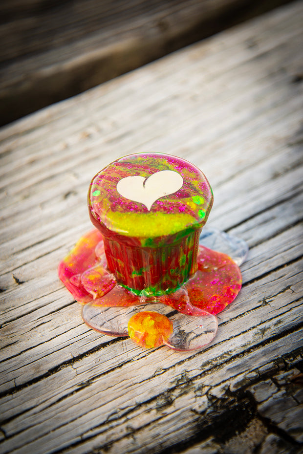 Cafecito Love Shot Mini Statue Tie Dye Rainbow Espuma B