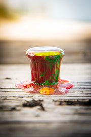 Cafecito Love Shot Mini Statue Tie Dye Rainbow Espuma B