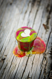 Cafecito Love Shot Mini Statue Tie Dye Rainbow Espuma B