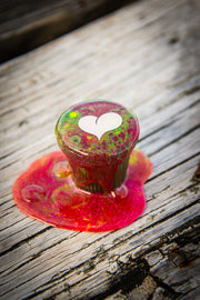 Cafecito Love Shot Mini Statue Tie Dye Rainbow Espuma A