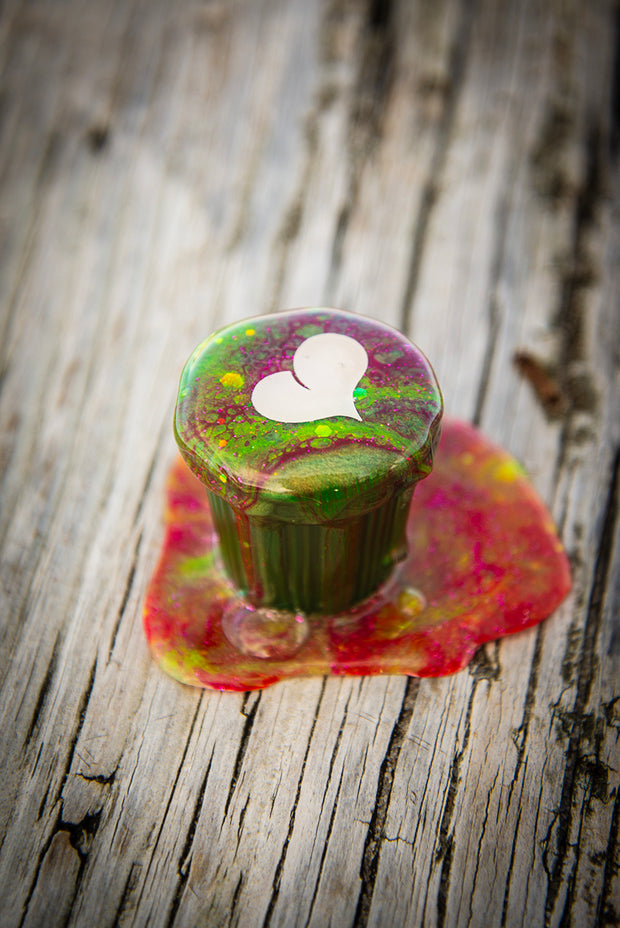 Cafecito Love Shot Mini Statue Tie Dye Rainbow Espuma A