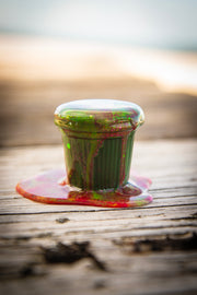 Cafecito Love Shot Mini Statue Tie Dye Rainbow Espuma A