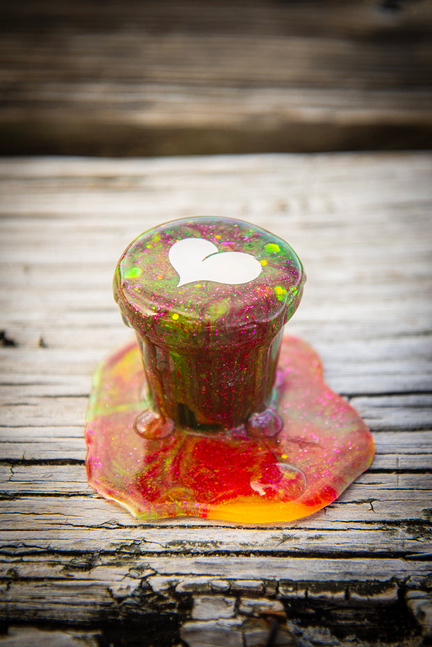 Cafecito Love Shot Mini Statue Tie Dye Rainbow Espuma A