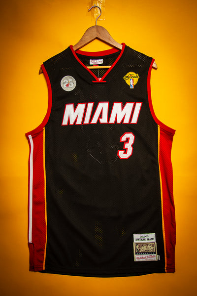 Dwyane Wade Miami Heat Black Throwback 2012/13 Hardwood Classics Swingman Jersey