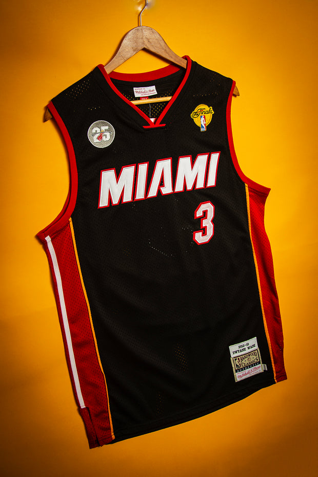 Dwyane Wade Miami Heat Black Throwback 2012/13 Hardwood Classics Swingman Jersey