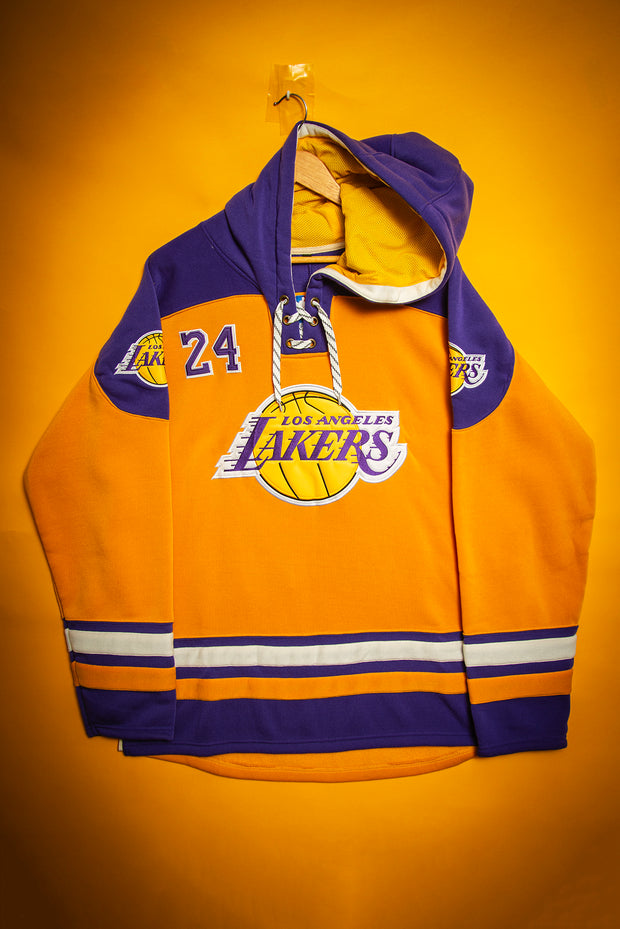 Los Angeles Lakers 24 Bryant Superior Lacer Pullover Hoodie