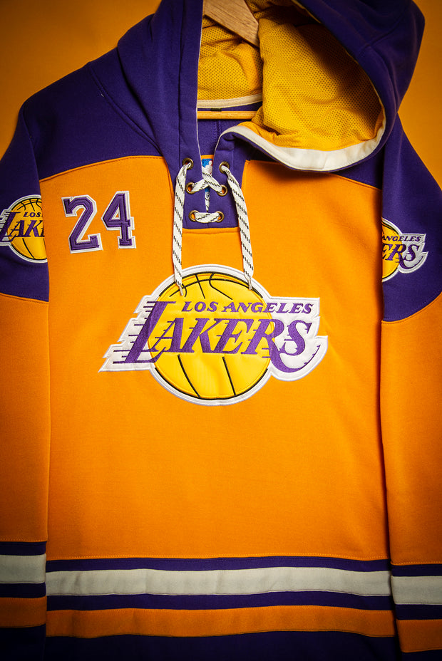 Los Angeles Lakers 24 Bryant Superior Lacer Pullover Hoodie