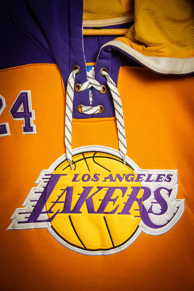 Los Angeles Lakers 24 Bryant Superior Lacer Pullover Hoodie