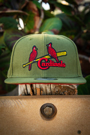 St. Louis Cardinals Army Red 1934 Throwback 9Fifty New Era Fits Snapback Hat