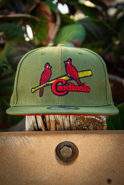 St. Louis Cardinals Army Red 1934 Throwback 9Fifty New Era Fits Snapback Hat