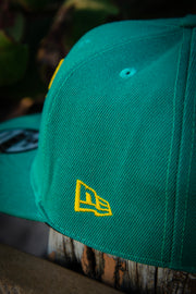 Chicago Bulls Green Yellow Logo 9Fifty New Era Fits Snapback Hat