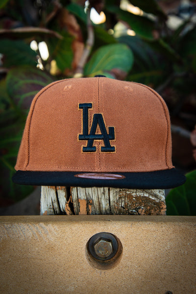 Los Angeles Dodgers Brown Black Bronze 9Fifty New Era Fits Snapback Hat