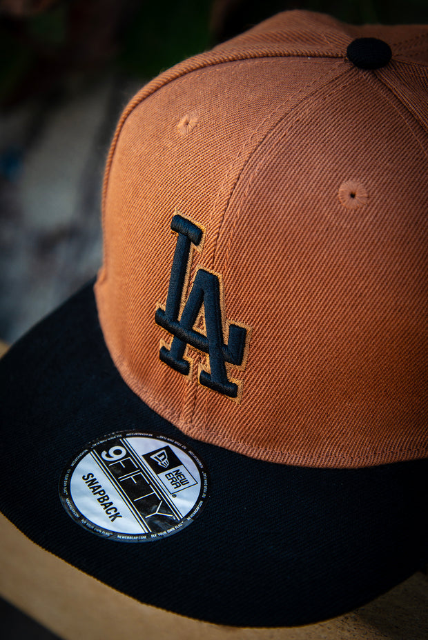 Los Angeles Dodgers Brown Black Bronze 9Fifty New Era Fits Snapback Hat