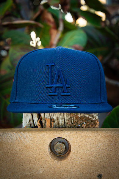 Los Angeles Dodgers All Navy 9Fifty New Era Fits Snapback Hat