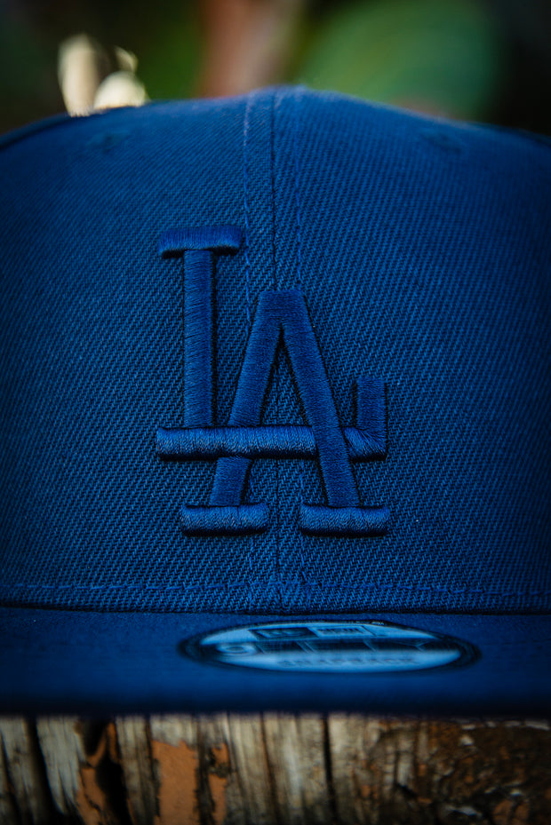 Los Angeles Dodgers All Navy 9Fifty New Era Fits Snapback Hat