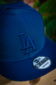 Los Angeles Dodgers All Navy 9Fifty New Era Fits Snapback Hat