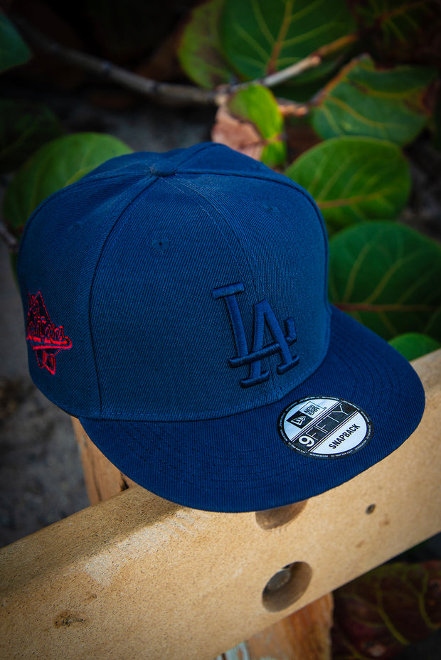 Los Angeles Dodgers All Navy 9Fifty New Era Fits Snapback Hat