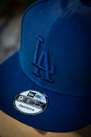 Los Angeles Dodgers All Navy 9Fifty New Era Fits Snapback Hat