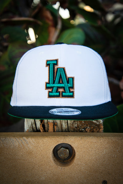 Los Angeles Dodgers Green Black Bronze 9Fifty New Era Fits Snapback Hat