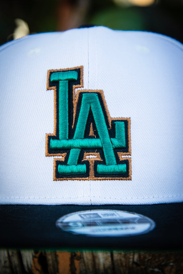 Los Angeles Dodgers Green Black Bronze 9Fifty New Era Fits Snapback Hat