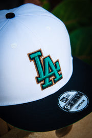 Los Angeles Dodgers Green Black Bronze 9Fifty New Era Fits Snapback Hat