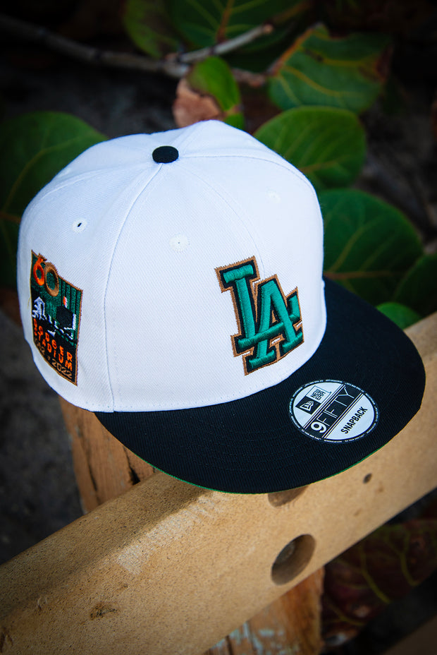 Los Angeles Dodgers Green Black Bronze 9Fifty New Era Fits Snapback Hat