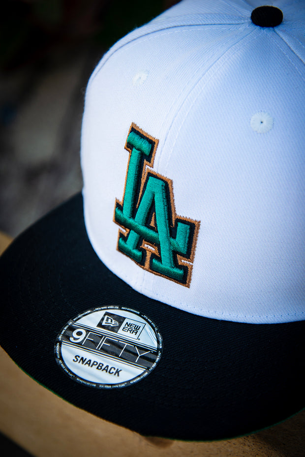 Los Angeles Dodgers Green Black Bronze 9Fifty New Era Fits Snapback Hat