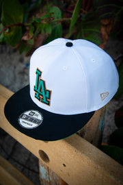 Los Angeles Dodgers Green Black Bronze 9Fifty New Era Fits Snapback Hat