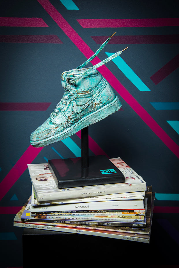 OG Liberty Blue Sneaker Statue