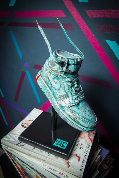 OG Liberty Blue Sneaker Statue